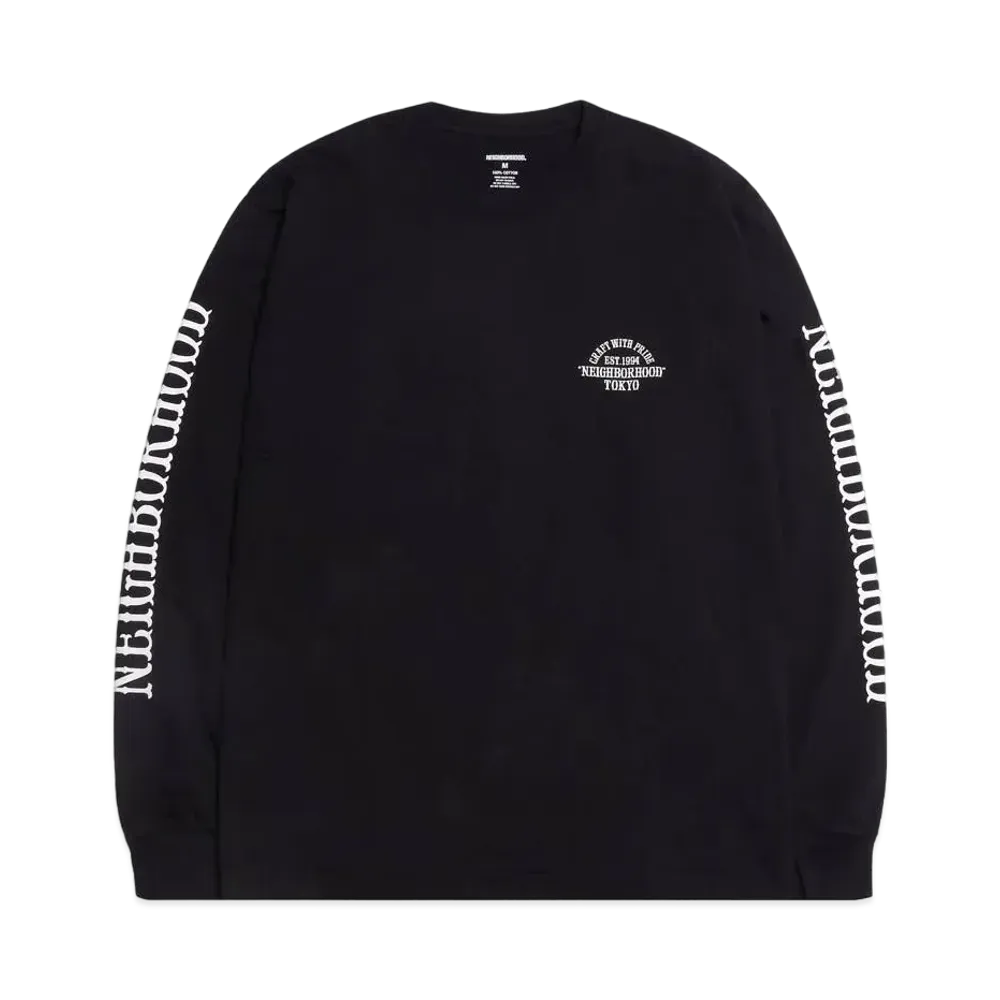 NEIGHBORHOOD NH Tee-6 LS . CO "Black"