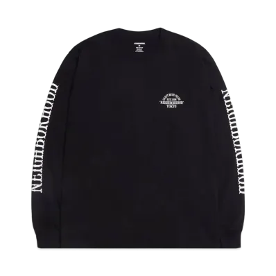 NEIGHBORHOOD NH Tee-6 LS . CO "Black"