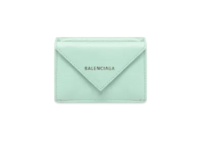 BALENCIAGA Papier Mini Wallet "Blue"