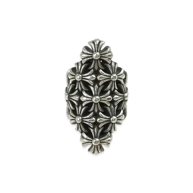Chrome Hearts Large Chain Mail Ring "Silver"