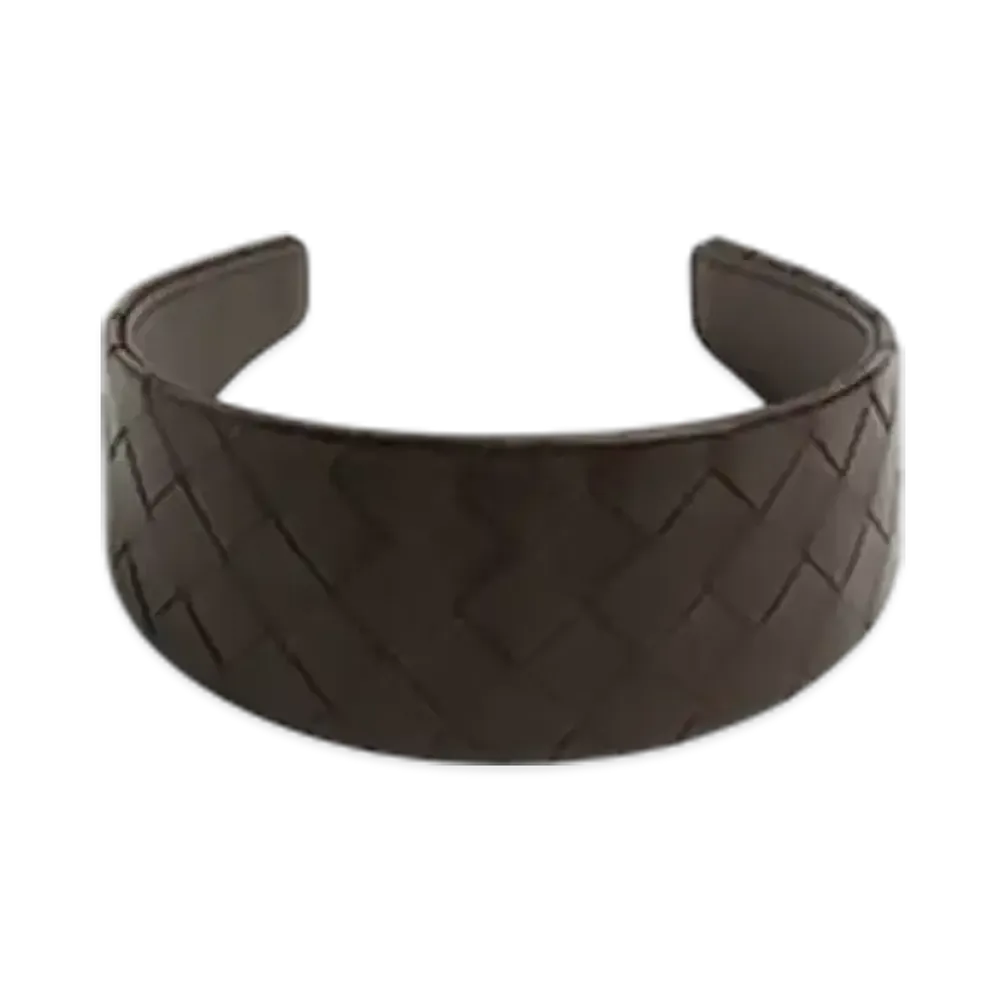 Bottega Veneta Intrecciato Headband "Fondente"