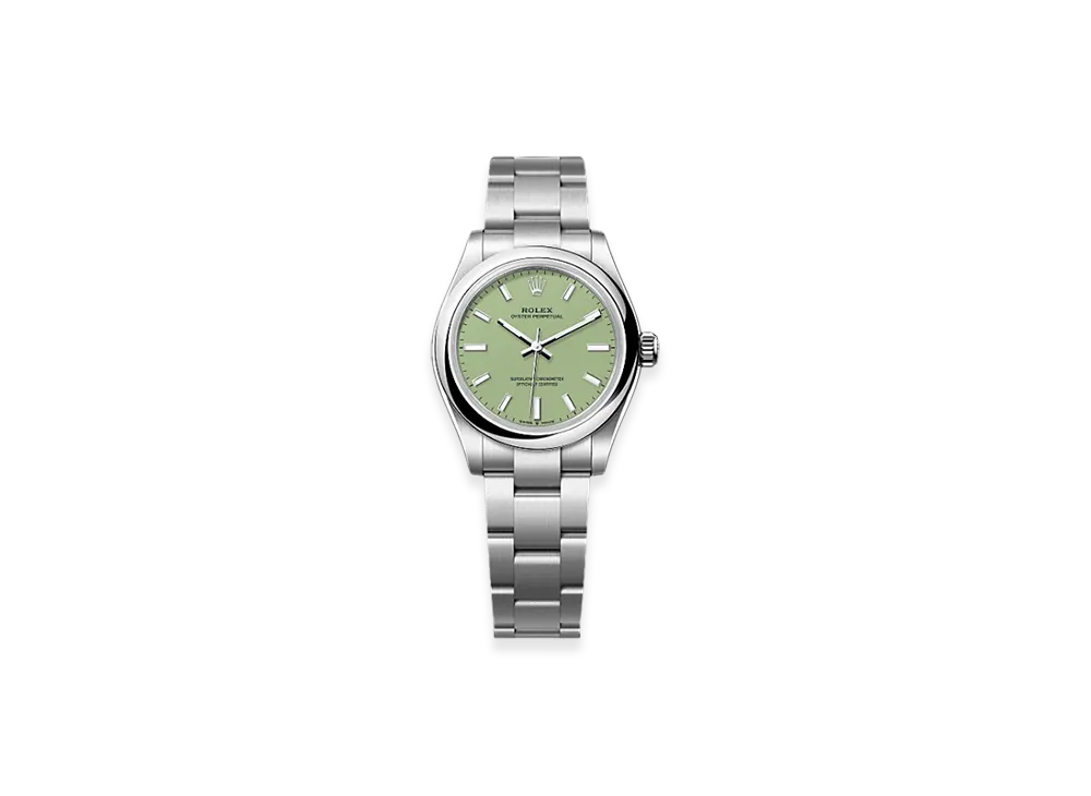 ROLEX Oyster Perpetual 31mm Oystersteel 277200 "Pistachio"