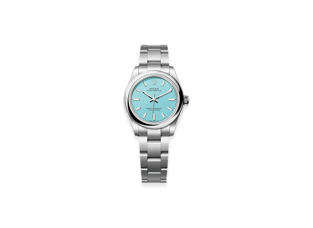 ROLEX Oyster Perpetual 31mm Oystersteel 277200 "Turquoise Blue"