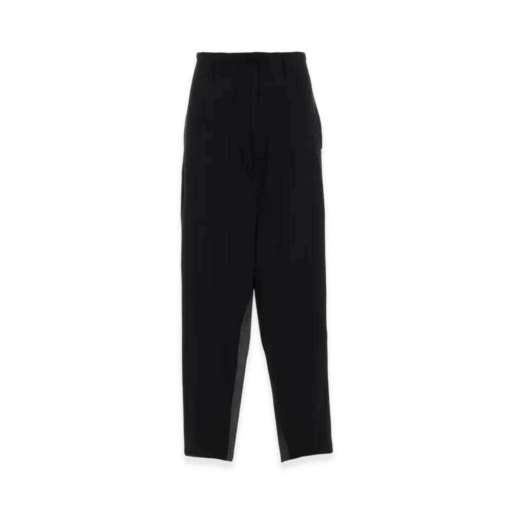 Y's 6OZ Denim Stitch Pants W/ Waist String "Black"