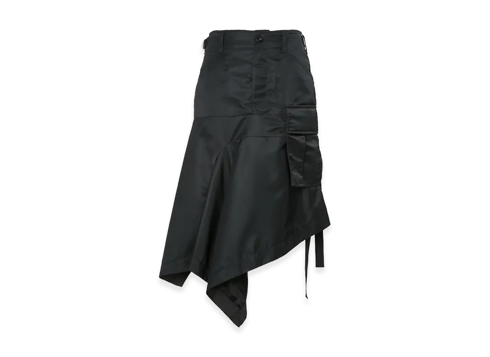 sacai Women's Nylon Twill Skirt "Black"
