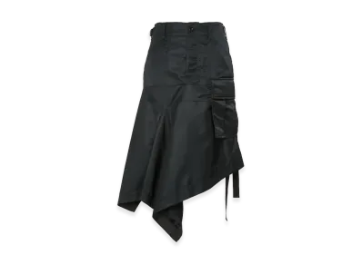 sacai Women's Nylon Twill Skirt "Black"
