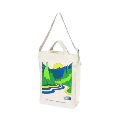 The North Face Organic Cotton Tote Kids "Natural/Yosemite River Print 2"