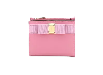 Salvatore Ferragamo Vara Bow Compact Wallet "Pink"