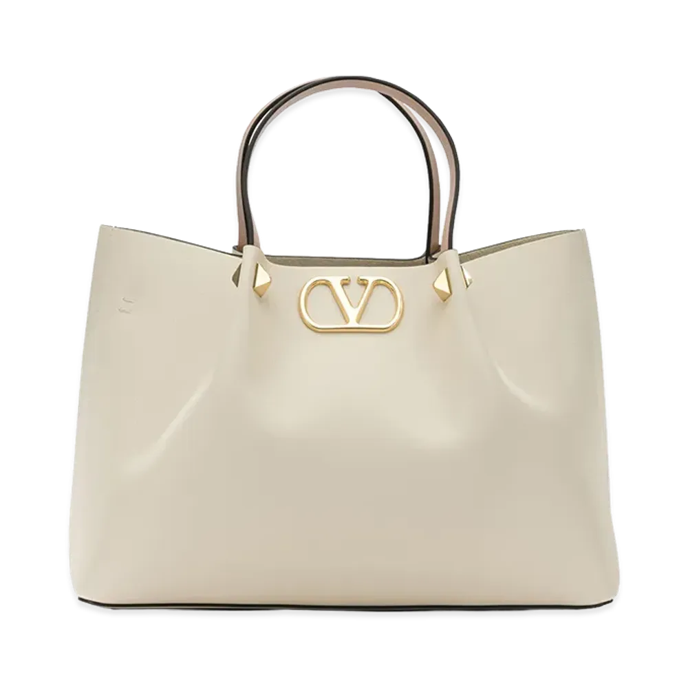 Valentino Women's Signature V-Logo Handbag "White"