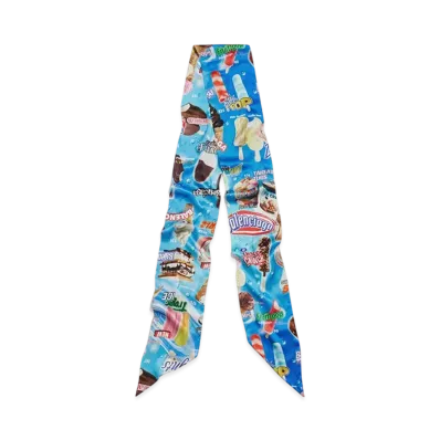 BALENCIAGA Sweet Treat Scarf "Blue"