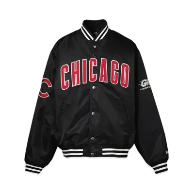 GR8 x MLB Tokyo Series Cubs Nylon Varsity Jacket "Black"