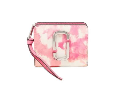 Marc Jacobs The Snapshot Tie Dye Mini Compact Wallet "Pink Multi"