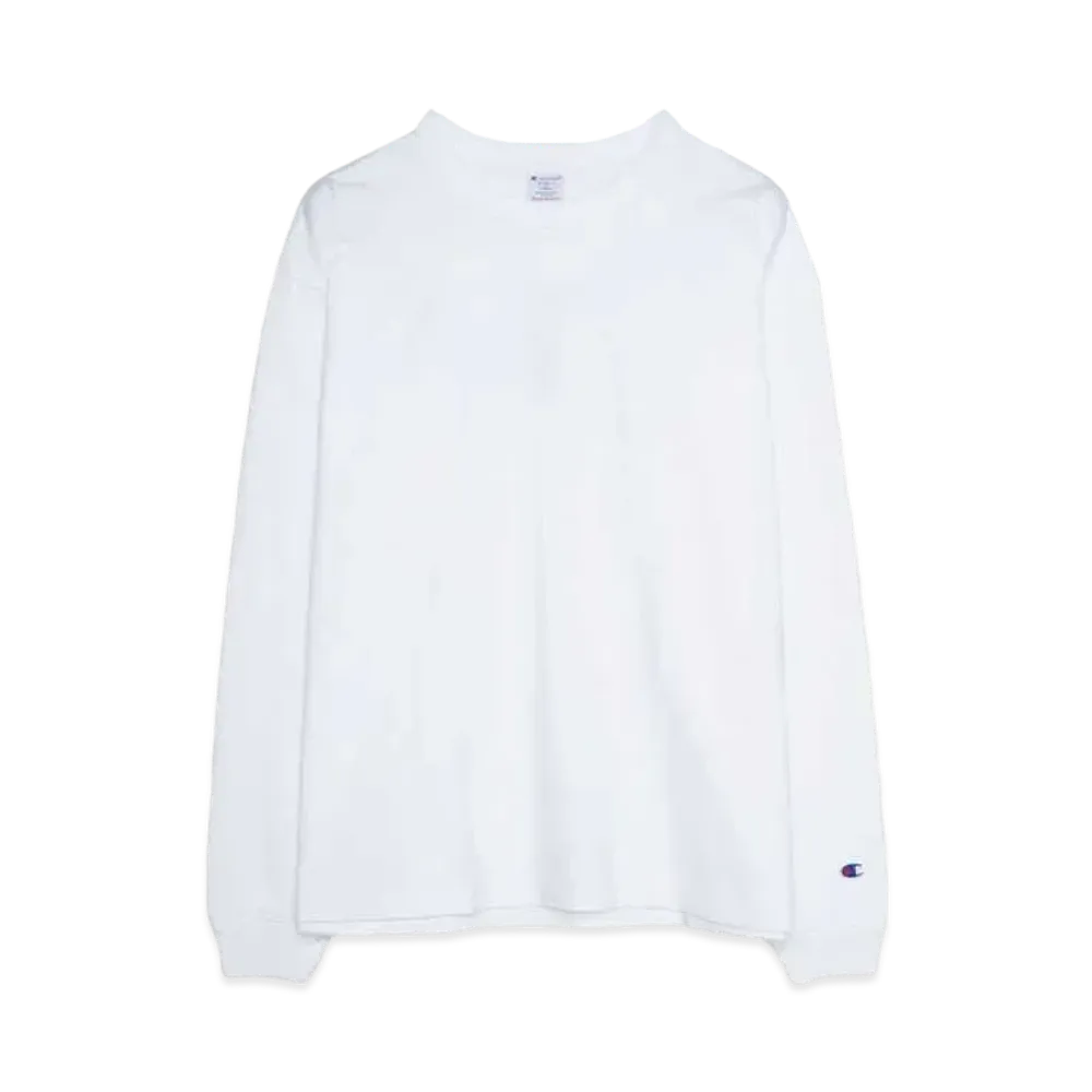 Champion T1011 LONG SLEEVE T-SHIRT(MADE IN USA) "WHITE"