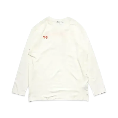 Y-3 U Graphic LS Tee "Core White"