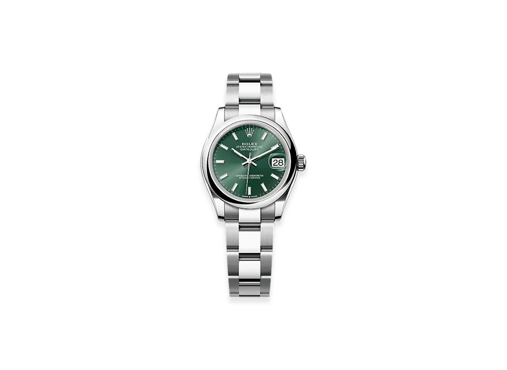 ROLEX Datejust 31 Oystersteel "Green"