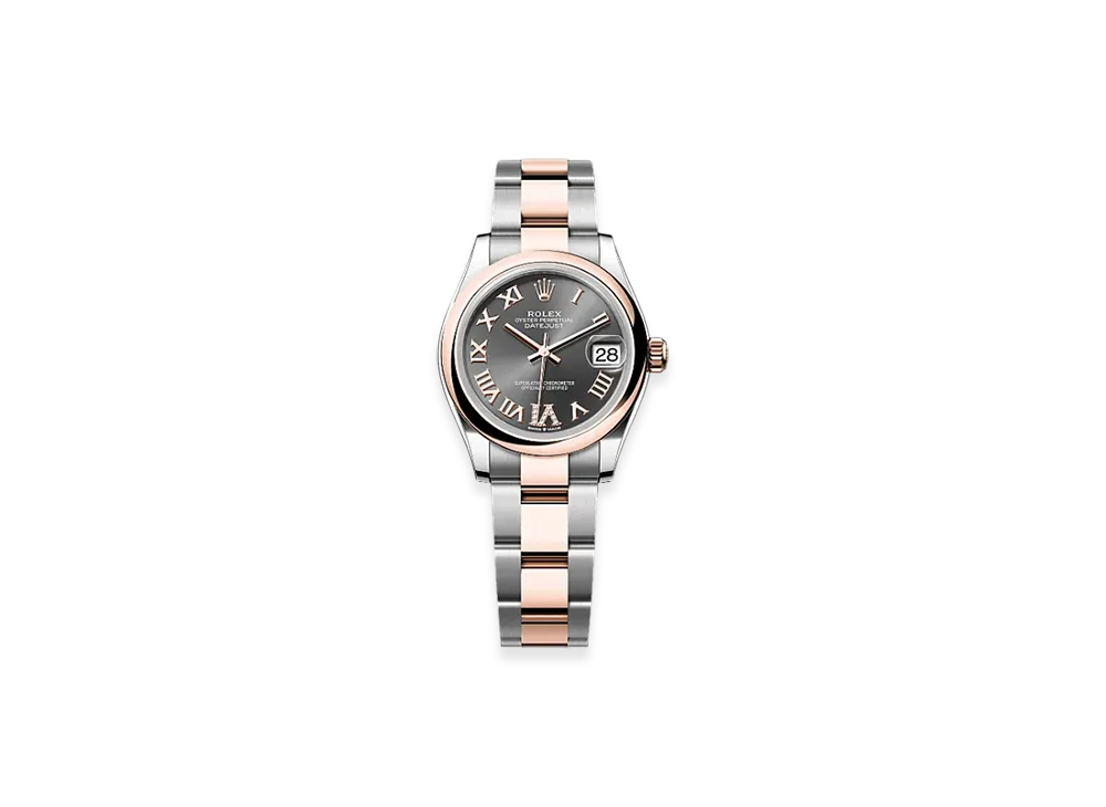 ROLEX Datejust 31mm Oystersteel & Everose Gold 278241 "Slate"