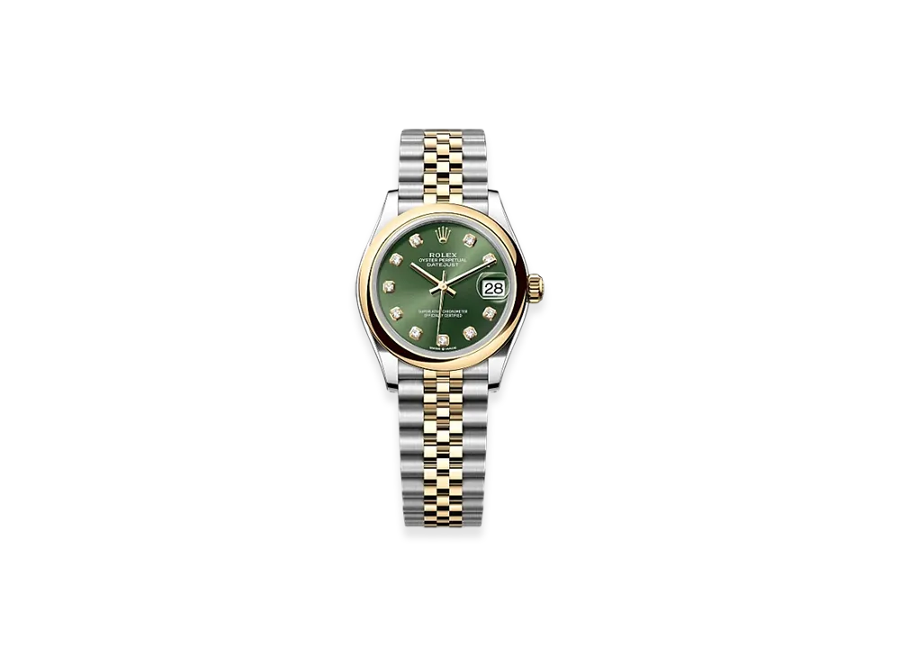 ROLEX Datejust 31mm Oystersteel & Yellow Gold 278243 "Olive Green"