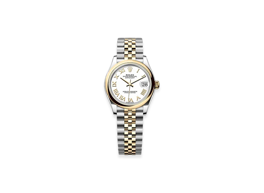 ROLEX Datejust 31mm Oystersteel & Yellow Gold 278243 "White"