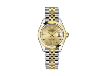 ROLEX Datejust 31 Oyster 31mm "Champagne/Oyster Steel/Yellow Gold"