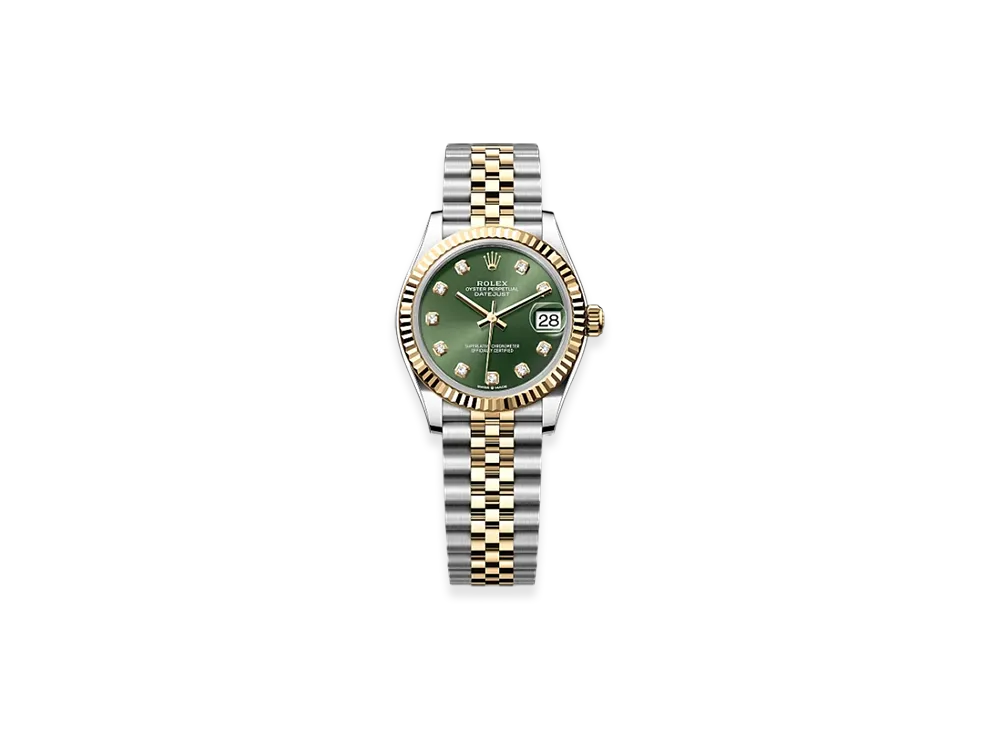 ROLEX Datejust 31mm Oystersteel & Yellow Gold 278273 "Olive Green"
