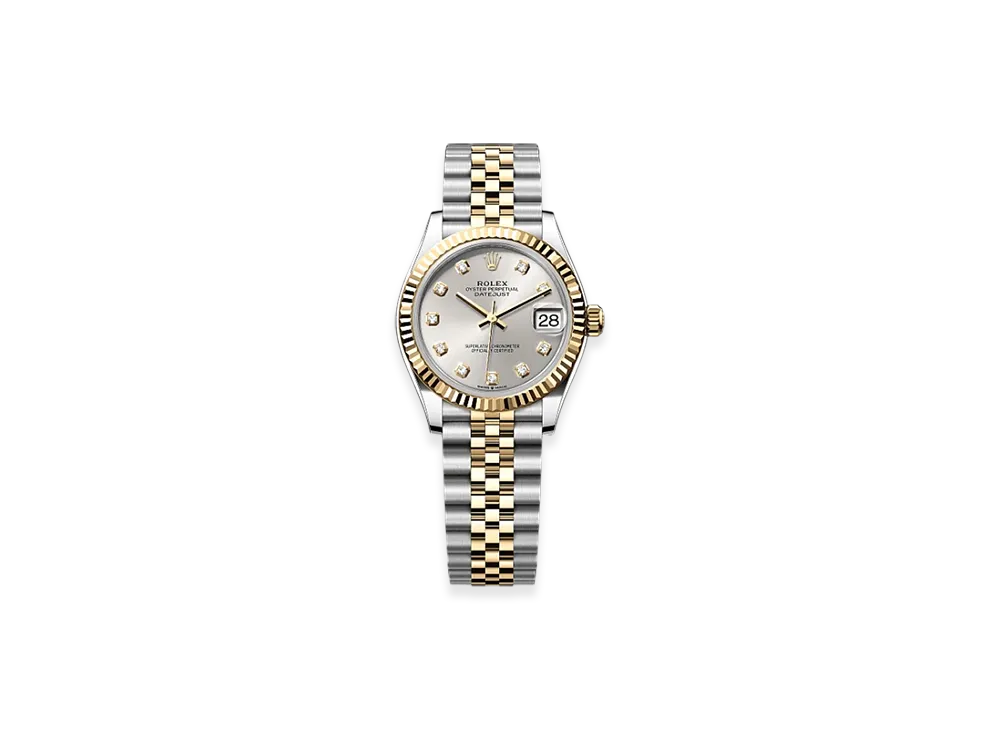 ROLEX Datejust 31mm Oystersteel & Yellow Gold 278273 "White"