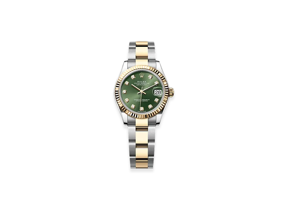 ROLEX Datejust 31mm Oystersteel & Yellow Gold 278273 "Olive Green"