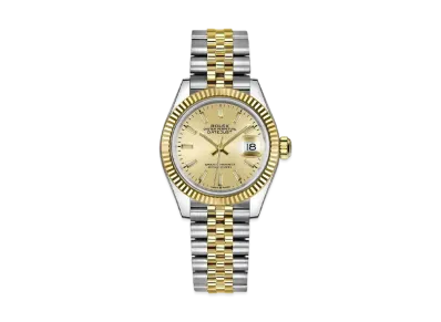 ROLEX Datejust 31 Oyster 31mm "Champagne/Oyster Steel/Yellow Gold"