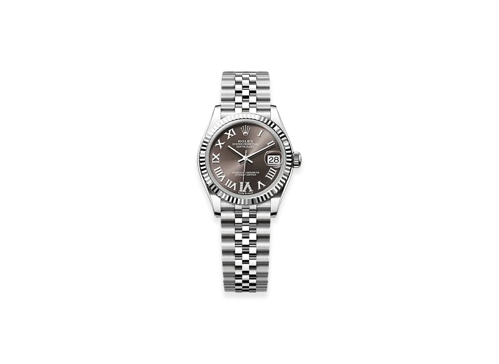 ROLEX Datejust 31mm Oystersteel & White Gold 278274 "Dark Grey"