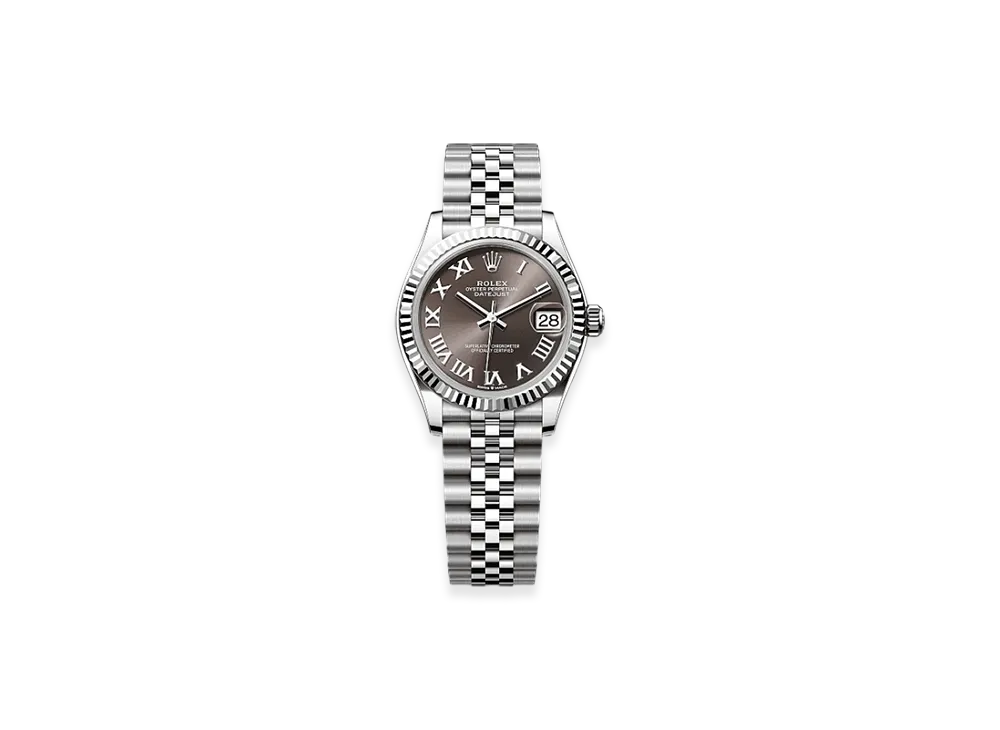 ROLEX Datejust 31mm Oystersteel & White Gold 278274 "Dark Grey"