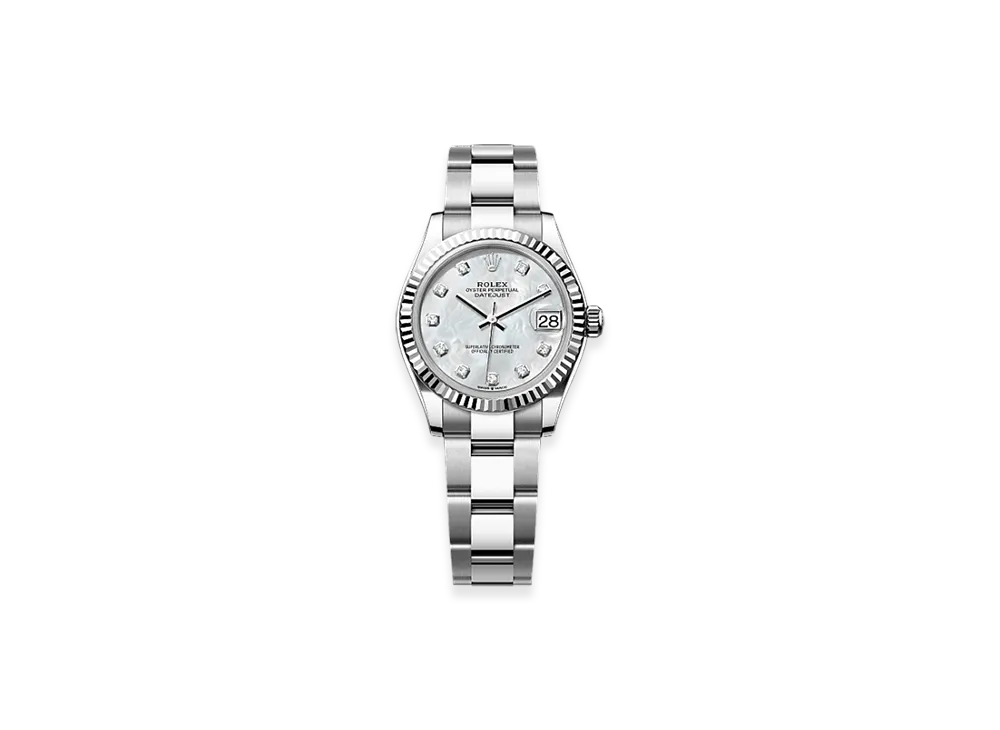 ROLEX Datejust 31mm Oystersteel & White Gold 278274 "White Mother-of-Pearl"