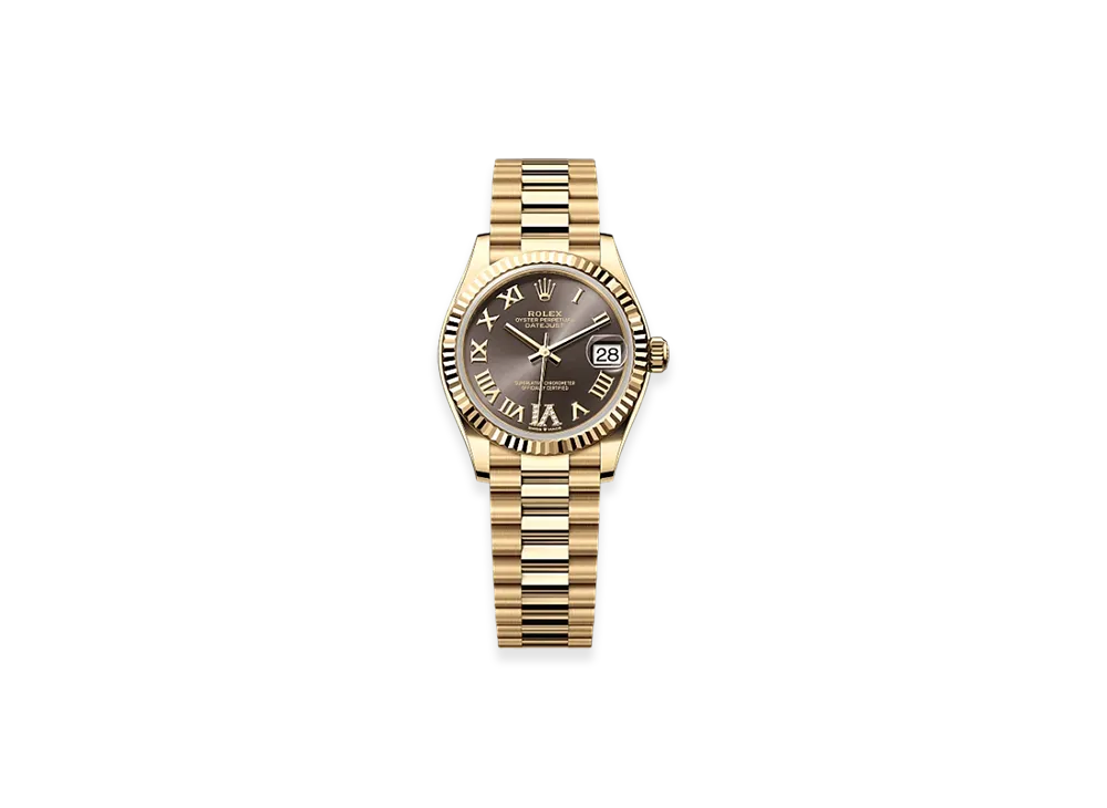 ROLEX Datejust 31mm Yellow Gold 278278 "Dark Grey"