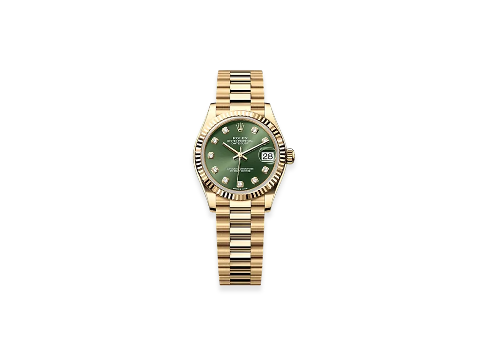 ROLEX Datejust 31mm Yellow Gold 278278 "Olive Green"