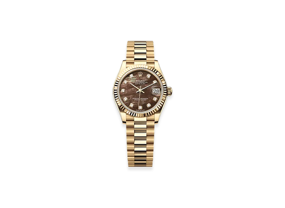 ROLEX Datejust 31mm Yellow Gold 278278 "Black Mother-of-Pearl"