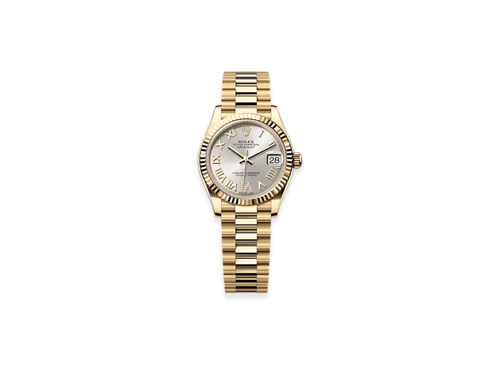 ROLEX Datejust 31mm Yellow Gold 278278 "Silver"