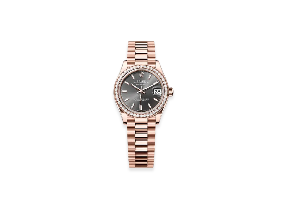 ROLEX Datejust 31mm Everose Gold Diamond 278285RBR "Slate"