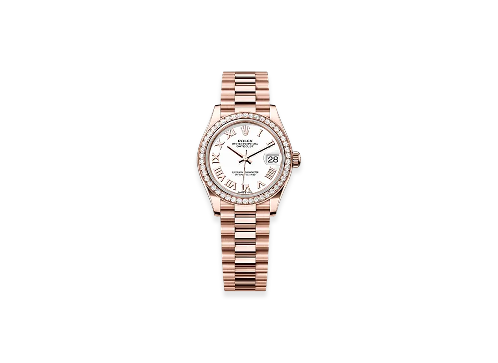 ROLEX Datejust 31mm Everose Gold Diamond 278285RBR "White"