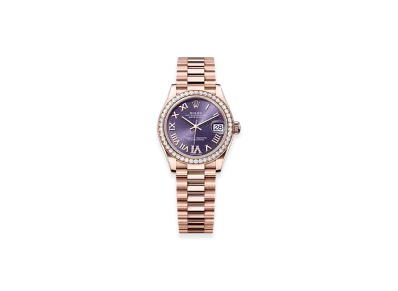 ROLEX Datejust 31mm Everose Gold Diamond 278285RBR "Aubergine"