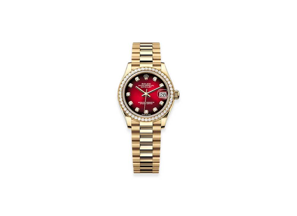 ROLEX Datejust 31mm Yellow Gold Diamond 278288RBR "Red Ombre"