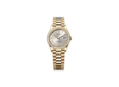 ROLEX Datejust 31mm Yellow Gold Diamond 278288RBR "Silver"