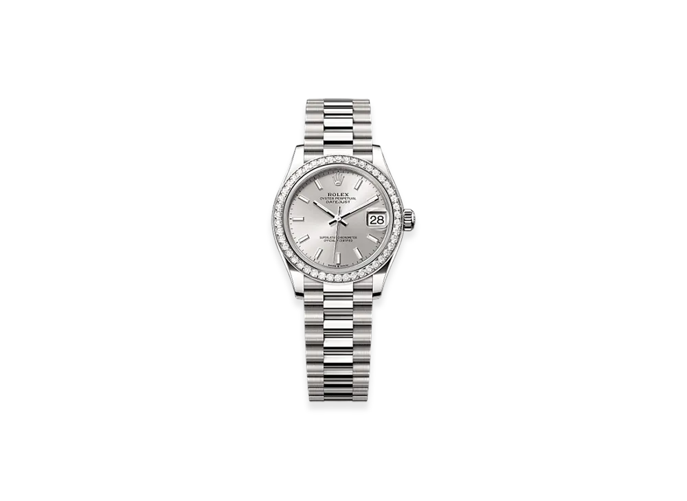 ROLEX Datejust 31mm White Gold Diamond 278289RBR "Silver"