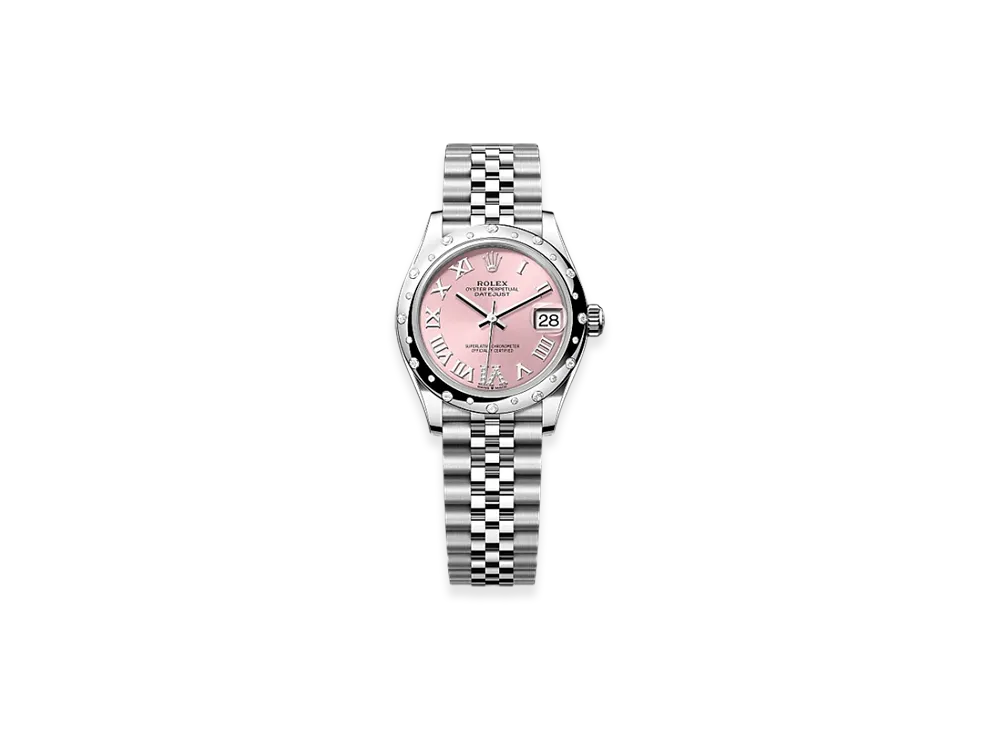 ROLEX Datejust 31mm Oystersteel & White Gold Diamond 278344RBR "Pink"