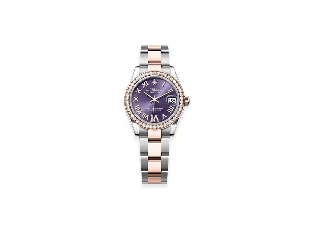 ROLEX Datejust 31mm Oystersteel & Everose Gold Diamond 278381RBR "Aubergine"