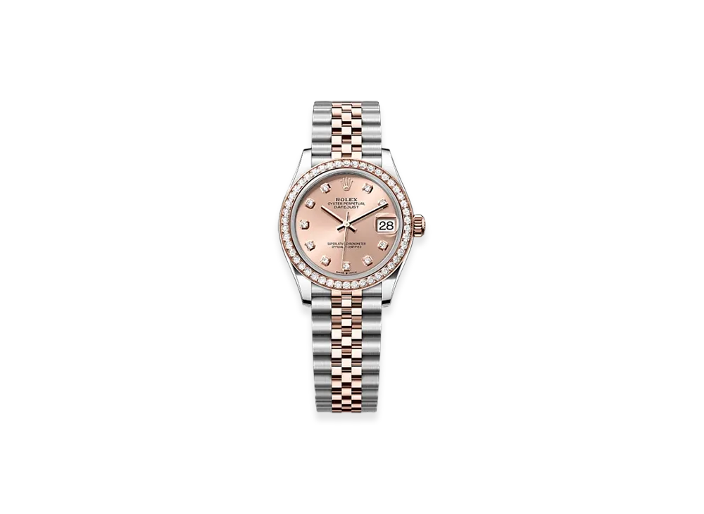 ROLEX Datejust 31mm Oystersteel & Everose Gold Diamond 278381RBR "Rose-colour"