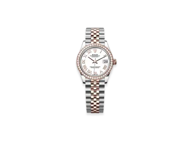 ROLEX Datejust 31mm Oystersteel & Everose Gold Diamond 278381RBR "White"