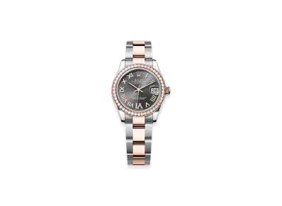 ROLEX Datejust 31mm Oystersteel & Everose Gold Diamond 278381RBR "Slate"