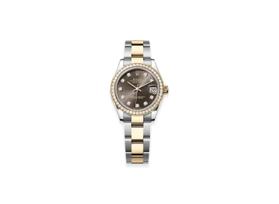 ROLEX Datejust 31mm Oystersteel & Yellow Gold Diamond 278383RBR "Dark Grey"
