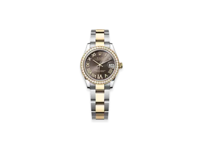 ROLEX Datejust 31mm Oystersteel & Yellow Gold Diamond 278383RBR "Dark Grey"