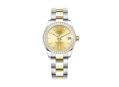 ROLEX Datejust 31 Oyster 31mm "Champagne/Oyster Steel/Yellow Gold"