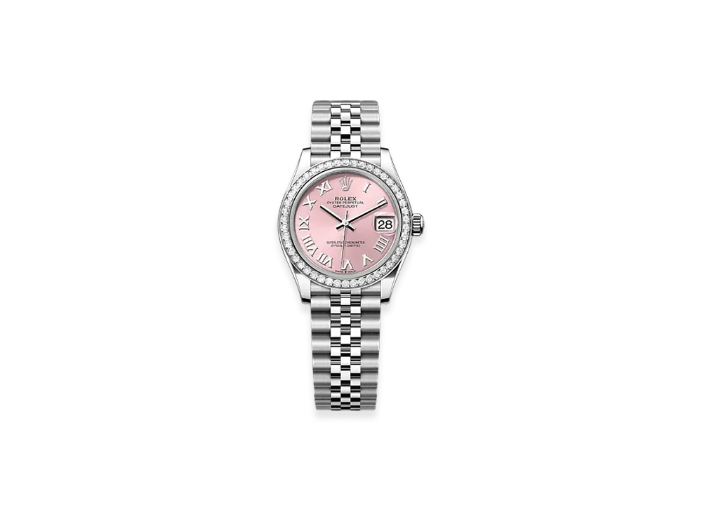 ROLEX Datejust 31 Oystersteel & White Gold Diamonds "Pink"