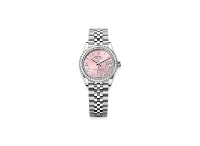 ROLEX Datejust 31 Oystersteel & White Gold Diamonds "Pink"